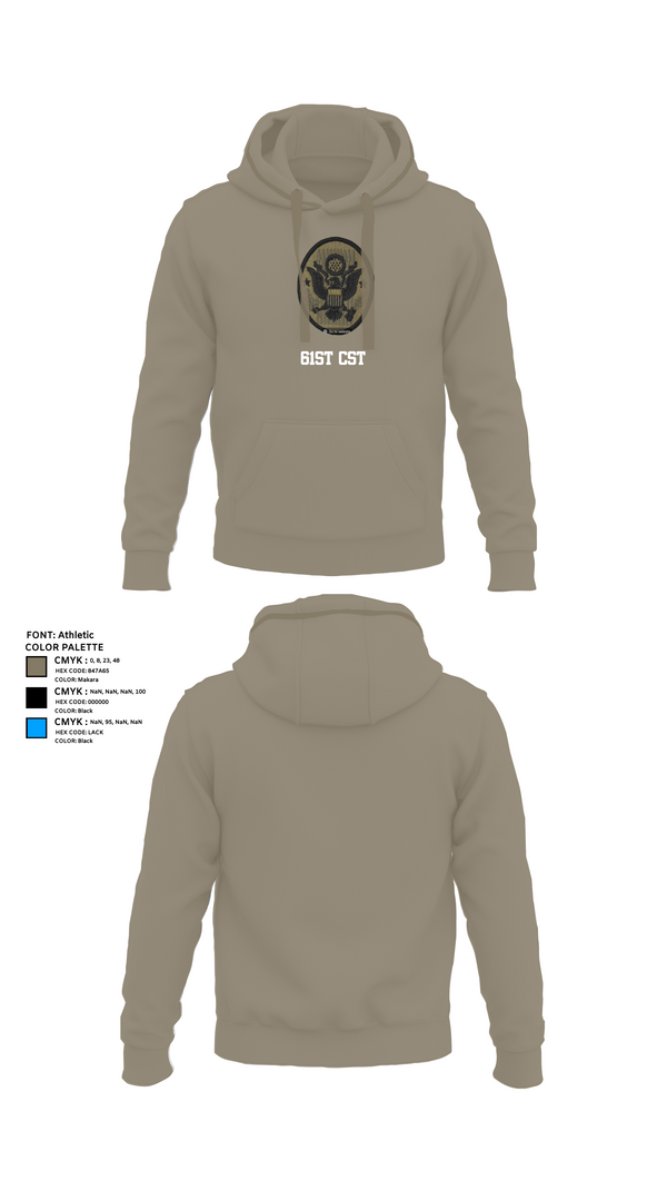 Hoodie, 61st CST, Army, Teamtime, Team time, sublimation, custom sports apparel, team uniforms, spirit wear, spiritwear, sports uniforms, custom shirts, team store, custom team store, fundraiser sports, apparel fundraiser