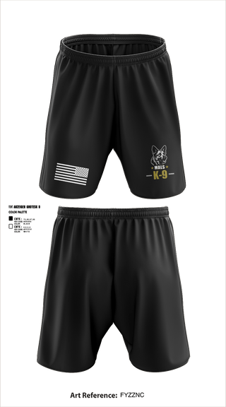 Athletic Shorts With Pockets, Mals K9, Police, Teamtime, Team time, sublimation, custom sports apparel, team uniforms, spirit wear, spiritwear, sports uniforms, custom shirts, team store, custom team store, fundraiser sports, apparel fundraiser