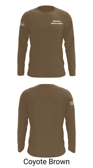Long Sleeve Performance Shirt, Monroe Police Dept, Police, Teamtime, Team time, sublimation, custom sports apparel, team uniforms, spirit wear, spiritwear, sports uniforms, custom shirts, team store, custom team store, fundraiser sports, apparel fundraiser