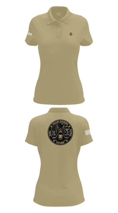 VALLEY K9 75951631 Women's Short Sleeve Performance Polo  - 90