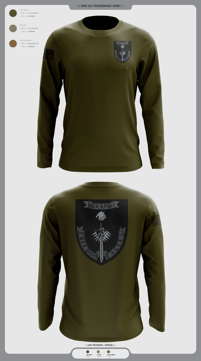 Brockport freedom eagles 89758878 Long Sleeve Performance Shirt - 1