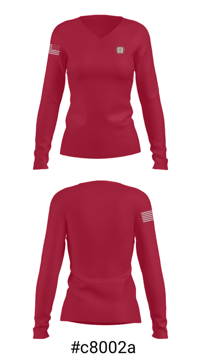 Aroma a México panadería y repostería 51074181 Women's Long Sleeve V-neck Shirt - 20