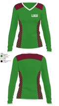 Franklin High School Softball 56975541 Women's Long Sleeve V-neck Shirt - 27