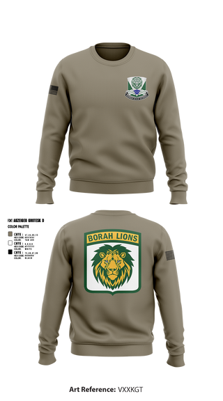 Crew Neck Sweatshirt, Borah High School JROTC, Army, Teamtime, Team time, sublimation, custom sports apparel, team uniforms, spirit wear, spiritwear, sports uniforms, custom shirts, team store, custom team store, fundraiser sports, apparel fundraiser