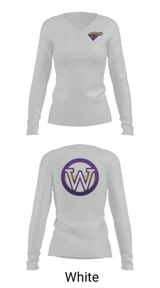 Womens Long Sleeve Vneck Shirt, Waconia Senior High School Golf, Golf, Teamtime, Team time, sublimation, custom sports apparel, team uniforms, spirit wear, spiritwear, sports uniforms, custom shirts, team store, custom team store, fundraiser sports, apparel fundraiser