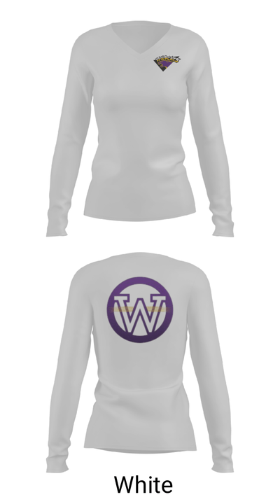 Waconia Senior High School Golf 70666759 Women's Long Sleeve V-neck Shirt - 16