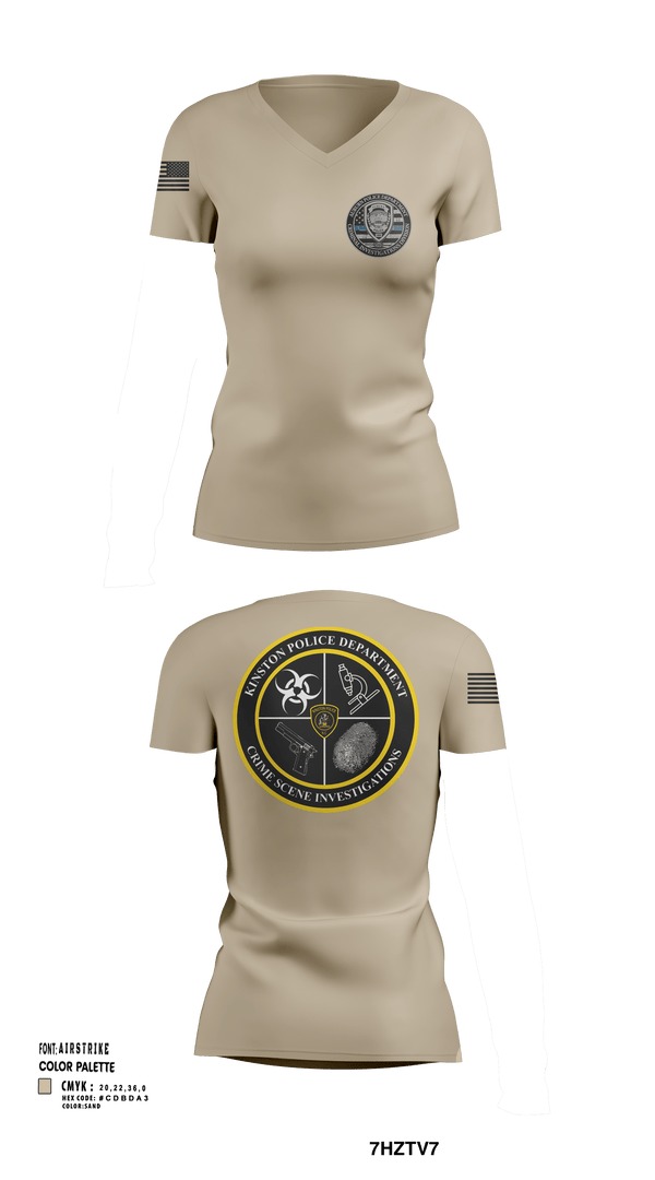 Womens Short Sleeve Vneck Shirt, CID, Police, Teamtime, Team time, sublimation, custom sports apparel, team uniforms, spirit wear, spiritwear, sports uniforms, custom shirts, team store, custom team store, fundraiser sports, apparel fundraiser