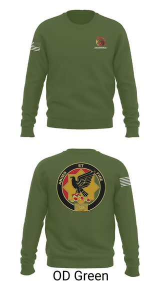 Crew Neck Sweatshirt, D FST 8-1 CAV, Army, Teamtime, Team time, sublimation, custom sports apparel, team uniforms, spirit wear, spiritwear, sports uniforms, custom shirts, team store, custom team store, fundraiser sports, apparel fundraiser