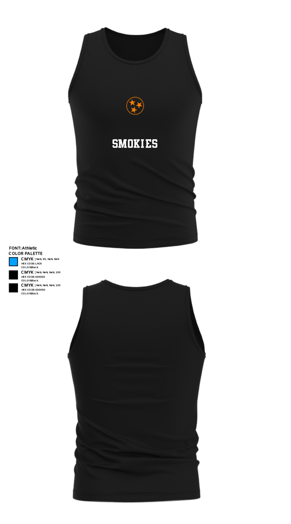 Tank Top, Smokies, Football, Teamtime, Team time, sublimation, custom sports apparel, team uniforms, spirit wear, spiritwear, sports uniforms, custom shirts, team store, custom team store, fundraiser sports, apparel fundraiser