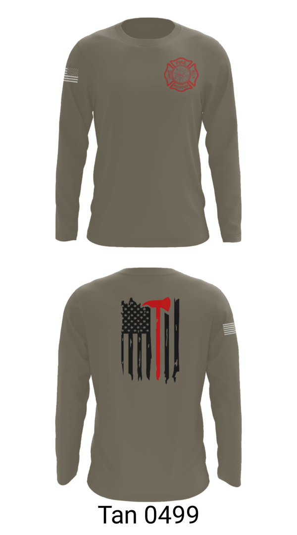 Long Sleeve Performance Shirt, Okay Fire & Rescue, Fire Department, Teamtime, Team time, sublimation, custom sports apparel, team uniforms, spirit wear, spiritwear, sports uniforms, custom shirts, team store, custom team store, fundraiser sports, apparel fundraiser