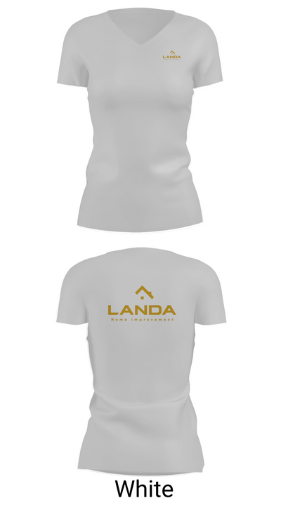 Landa Home Improvement 26427024 Women's Short Sleeve V-neck Shirt - 19