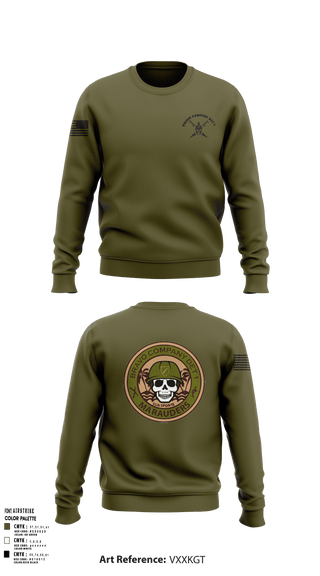 Crew Neck Sweatshirt, Bravo Company Det 1 Recruiting and Retention Battalion, National Guard, Teamtime, Team time, sublimation, custom sports apparel, team uniforms, spirit wear, spiritwear, sports uniforms, custom shirts, team store, custom team store, fundraiser sports, apparel fundraiser