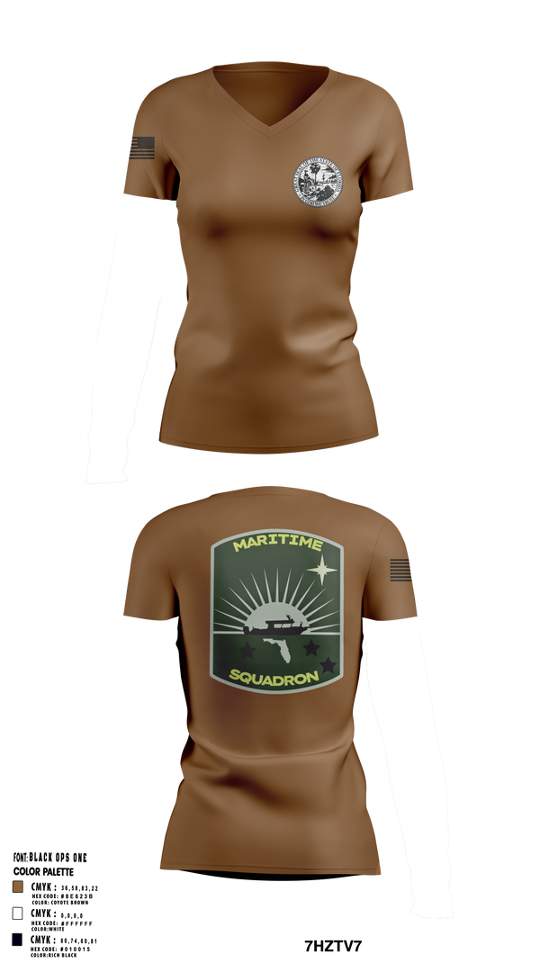 Womens Short Sleeve Vneck Shirt, Maritime Response Unit, National Guard, Teamtime, Team time, sublimation, custom sports apparel, team uniforms, spirit wear, spiritwear, sports uniforms, custom shirts, team store, custom team store, fundraiser sports, apparel fundraiser