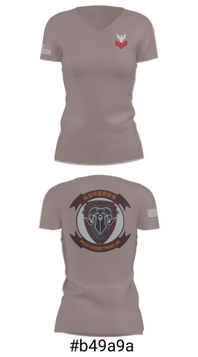 MCAS CHERRY POINT. H&HS Women's Short Sleeve V-neck Shirt - 4