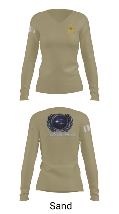 UFP 2338397 Women's Long Sleeve V-neck Shirt - 97