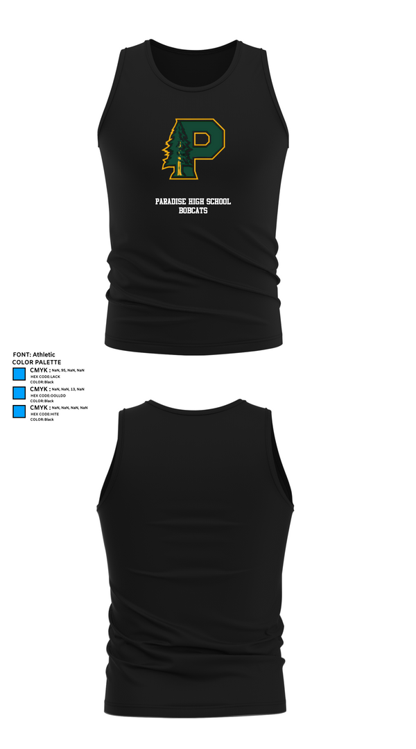 Tank Top, Paradise High School Bobcats, Swimming, Teamtime, Team time, sublimation, custom sports apparel, team uniforms, spirit wear, spiritwear, sports uniforms, custom shirts, team store, custom team store, fundraiser sports, apparel fundraiser