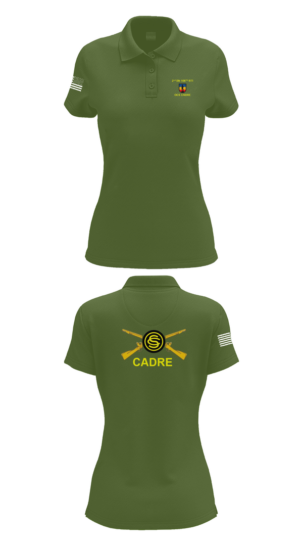 Womens Short Sleeve Performance Polo, 106th RTI OCS, , Teamtime, Team time, sublimation, custom sports apparel, team uniforms, spirit wear, spiritwear, sports uniforms, custom shirts, team store, custom team store, fundraiser sports, apparel fundraiser