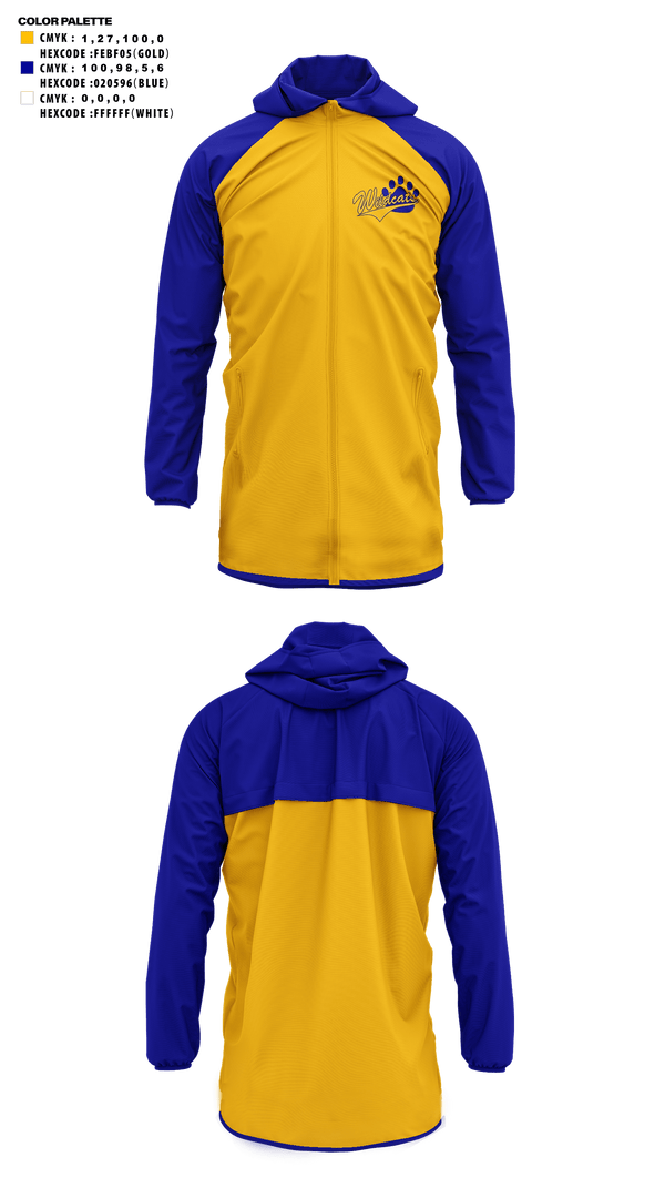 Windbreaker, Richwoods Middle School Cheer, Cheer, Teamtime, Team time, sublimation, custom sports apparel, team uniforms, spirit wear, spiritwear, sports uniforms, custom shirts, team store, custom team store, fundraiser sports, apparel fundraiser