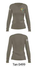 11th T.S.R 19637514 Women's Long Sleeve V-neck Shirt - 73