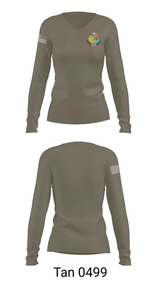 Womens Long Sleeve Vneck Shirt, 11th T.S.R, Navy, Teamtime, Team time, sublimation, custom sports apparel, team uniforms, spirit wear, spiritwear, sports uniforms, custom shirts, team store, custom team store, fundraiser sports, apparel fundraiser