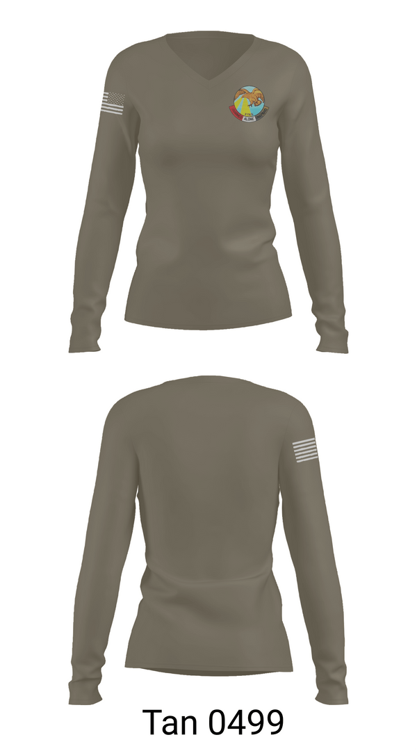 Womens Long Sleeve Vneck Shirt, 11th T.S.R, Navy, Teamtime, Team time, sublimation, custom sports apparel, team uniforms, spirit wear, spiritwear, sports uniforms, custom shirts, team store, custom team store, fundraiser sports, apparel fundraiser