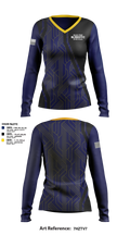 Guam High NJROTC Drill Team 32720862 Women's Long Sleeve V-neck Shirt - 108