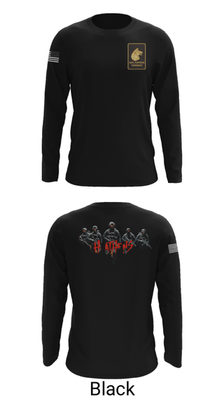 Long Sleeve Performance Shirt, Alpha Company  2-27, Army, Teamtime, Team time, sublimation, custom sports apparel, team uniforms, spirit wear, spiritwear, sports uniforms, custom shirts, team store, custom team store, fundraiser sports, apparel fundraiser