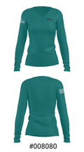 Copper Cities Youth Sports 81576985 Women's Long Sleeve V-neck Shirt - 54