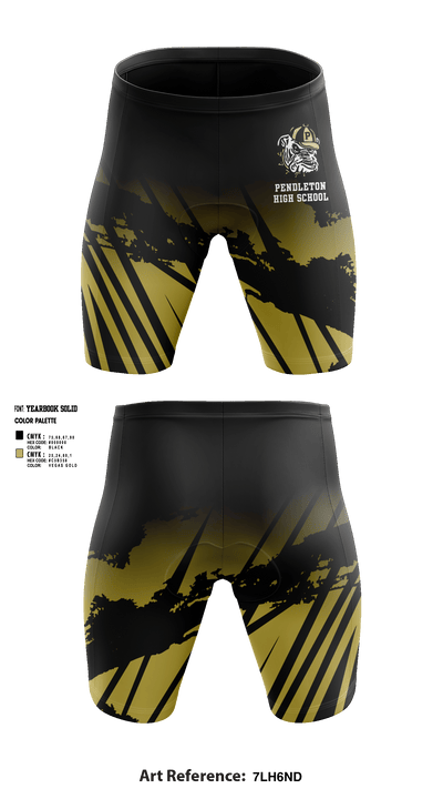 Pendleton High School Wrestling 54962457 Men's Compression Shorts - 1