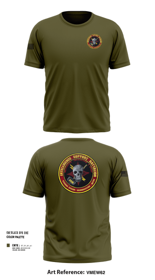 Short Sleeve Performance Shirt, Battle Space Surveillance Company, Marines, Teamtime, Team time, sublimation, custom sports apparel, team uniforms, spirit wear, spiritwear, sports uniforms, custom shirts, team store, custom team store, fundraiser sports, apparel fundraiser