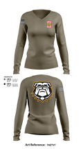 MSB DrumLine 23-24 71282307 Women's Long Sleeve V-neck Shirt -1 3