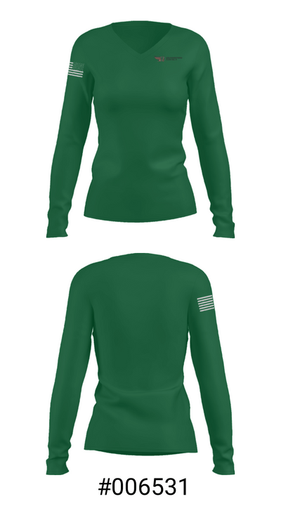 Southwestern High School 45571017 Women's Long Sleeve V-neck Shirt - 20