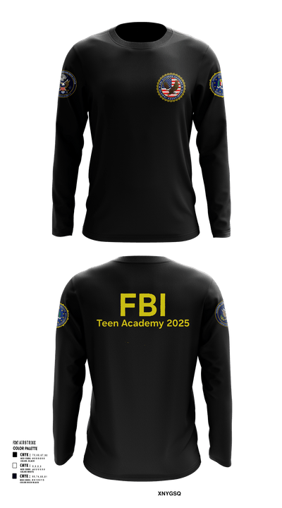 FBI Citizens Academy 38142590 Long Sleeve Performance Shirt 101
