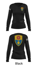 870th mp company 27373000 Women's Long Sleeve V-neck Shirt -1 37