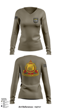 SOUTH CAROLINA ARMY NATIONAL GUARD 14160186 Women's Long Sleeve V-neck Shirt - 112