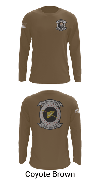 Long Sleeve Performance Shirt, VMFA-332 The Moonlighters, Marines, Teamtime, Team time, sublimation, custom sports apparel, team uniforms, spirit wear, spiritwear, sports uniforms, custom shirts, team store, custom team store, fundraiser sports, apparel fundraiser