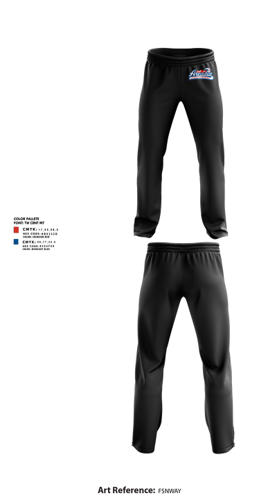 Arcadia Little League Baseball 71196264 Sweatpants - 2