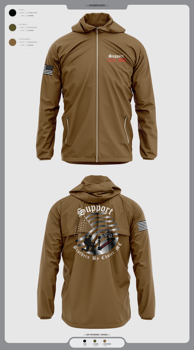 Brothers By Choice MC support 11899861 Windbreaker - 3