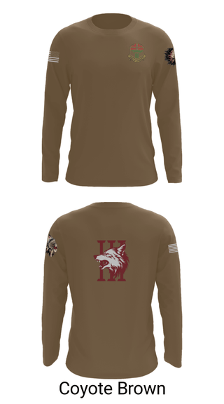 Long Sleeve Performance Shirt, Apache company, 4-6 IN, Army, Teamtime, Team time, sublimation, custom sports apparel, team uniforms, spirit wear, spiritwear, sports uniforms, custom shirts, team store, custom team store, fundraiser sports, apparel fundraiser