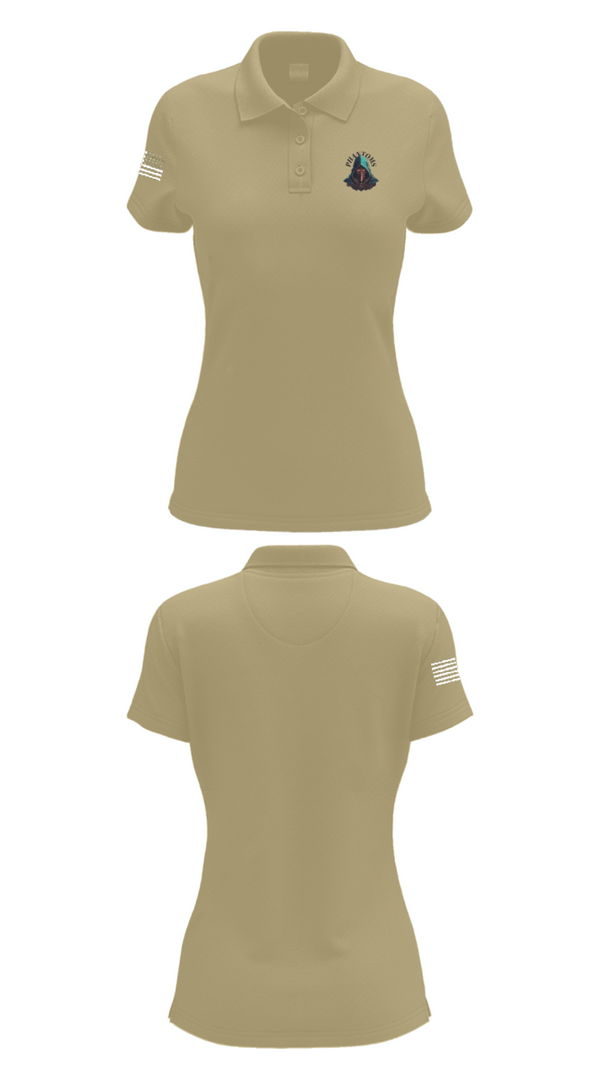 Womens Short Sleeve Performance Polo, 2nd Platoon Charlie Battery 5-4, Army, Teamtime, Team time, sublimation, custom sports apparel, team uniforms, spirit wear, spiritwear, sports uniforms, custom shirts, team store, custom team store, fundraiser sports, apparel fundraiser