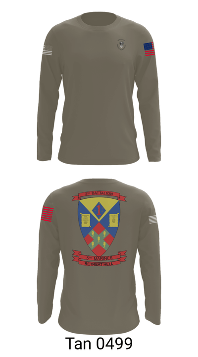 2nd battalion , 5th marines 24744641 Long Sleeve Performance Shirt - 48