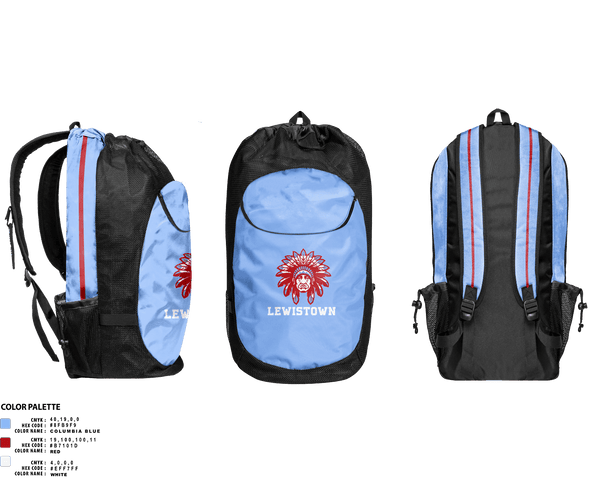 Gear Bag, Lewistown High School Basketball, Men's Basketball, Teamtime, Team time, sublimation, custom sports apparel, team uniforms, spirit wear, spiritwear, sports uniforms, custom shirts, team store, custom team store, fundraiser sports, apparel fundraiser