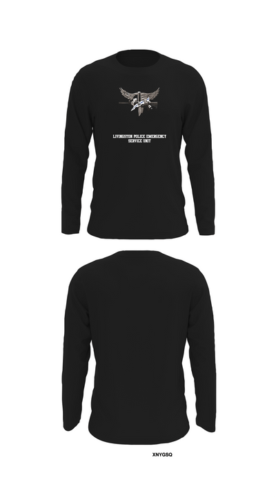 Livingston Police Emergency Service Unit 52189708 Long Sleeve Performance Shirt - 31