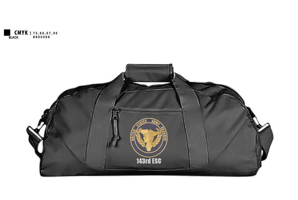 Duffle Bag, 143rd ESC, , Teamtime, Team time, sublimation, custom sports apparel, team uniforms, spirit wear, spiritwear, sports uniforms, custom shirts, team store, custom team store, fundraiser sports, apparel fundraiser