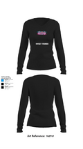 Sweet Thangs 50836964 Women's Long Sleeve V-neck Shirt -1 34