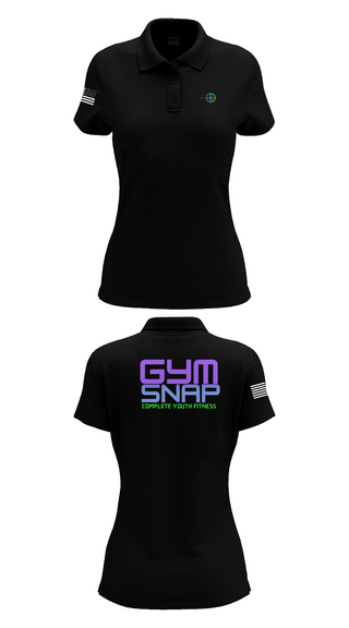 Womens Short Sleeve Performance Polo, Gym SNAP Track, Track & Field, Teamtime, Team time, sublimation, custom sports apparel, team uniforms, spirit wear, spiritwear, sports uniforms, custom shirts, team store, custom team store, fundraiser sports, apparel fundraiser