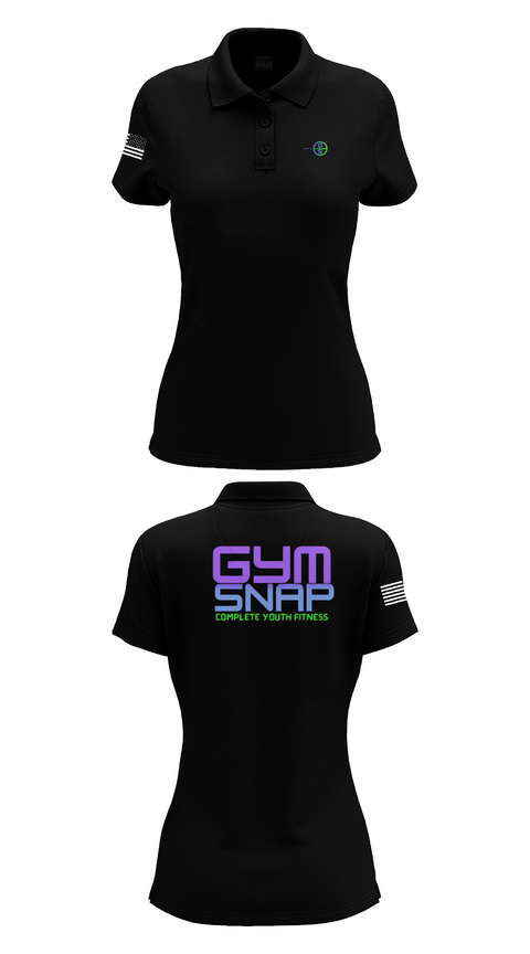 Womens Short Sleeve Performance Polo, Gym SNAP Track, Track & Field, Teamtime, Team time, sublimation, custom sports apparel, team uniforms, spirit wear, spiritwear, sports uniforms, custom shirts, team store, custom team store, fundraiser sports, apparel fundraiser