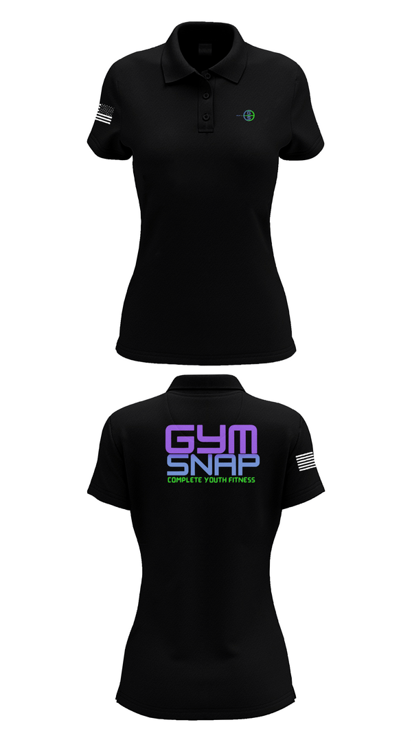 Womens Short Sleeve Performance Polo, Gym SNAP Track, Track & Field, Teamtime, Team time, sublimation, custom sports apparel, team uniforms, spirit wear, spiritwear, sports uniforms, custom shirts, team store, custom team store, fundraiser sports, apparel fundraiser