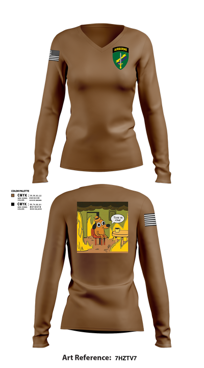 CAT 4111 31010816 Women's Long Sleeve V-neck Shirt - 2