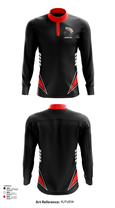 Waldron High School Volleyball 23401956 Quarter Zip Jacket - 22